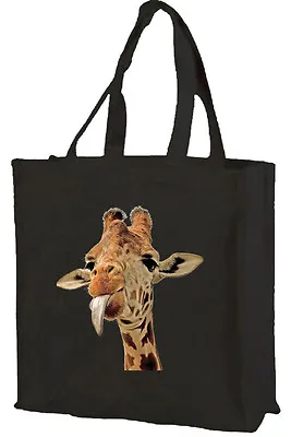 £9.99 • Buy Cheeky Giraffe Cotton Shopping Bag, Choice Of Colours