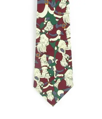 Mercedes Christmas Santa Claus Tie 61  Long Handmade Silk • $11