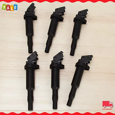 New 6PCS Ignition Coil Pack 0221504470 For Bosch BMW E90 E60 E46 E53 E70 E36 E85 • $90.84