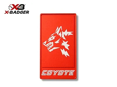 2015-20 Mustang - Alpha Coyote Grille Trunk Badge - Red - Aluminum - X-Badger • $17.98