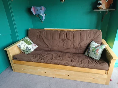 £75 • Buy Double Futon Sofa Bed Used