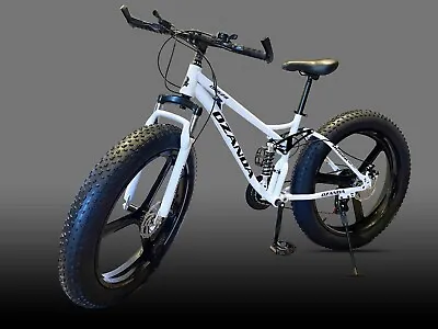 $769 • Buy Tri Spoke Fat Tire Bike Dual Full Suspension Downhill 21 Speed 24  Bicycle DH628