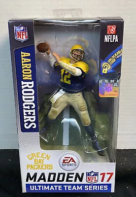 NFL Aaron Rodgers McFarlane Madden 17 Ultimate Team 2 Green Bay Packers Retro • $19.99