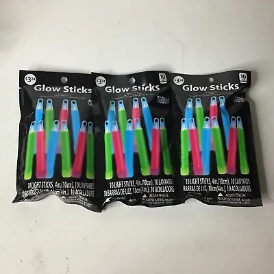 Lot Of 3: Medium Packs Of 4 Inch Glow Sticks • $12.99
