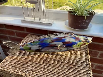Murano Vintage Hand Blown Glass Fish. 21 Inches In Beautiful Unmarked Condition. • £18