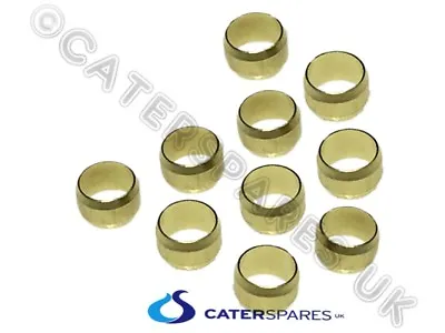 Pack Of 10 X 8mm Brass Compression Olives For Gas Pipework Conex Olive Fittings • £4.99