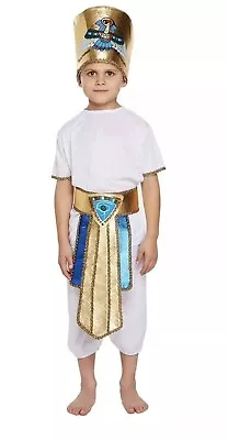 Egyptian Kids Boys Fancy Dress Costume Age 7-9 World Book Day Historical • £10