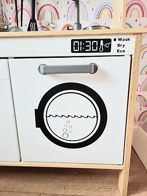 Play Kitchen Washing Machine And Dials Sticker / Decal DIY Upgrade IKEA Duktig • £8.50