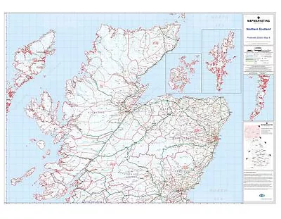 Postcode District Map 6 Northern Scotland (Uist Orkney & Shetland) (Paper) • £28.94