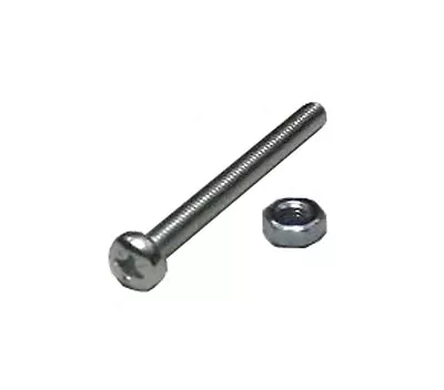 Bag Of M4 X 100mm Long Pozi Pan Head Bolts And Nuts Quantity 4 Freepost • £5.35