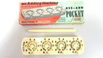 Vintage  KES-ADD Pocket Adder W/Stylus In Original Box • $7.99