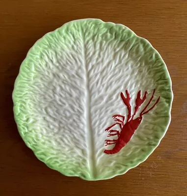 Vintage Carlton Ware Cabbage Leaf Lobster Plate Porcelain Salad Lettuce • £9