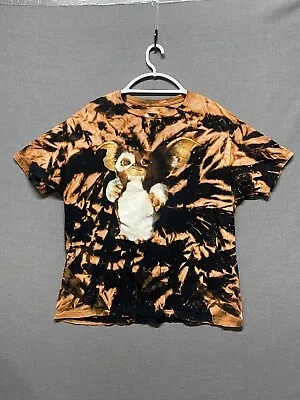 Gremlins Shirt Men's XL Black Ripple Junction Gizmo Reverse Dye Short Sleeve • $15.88