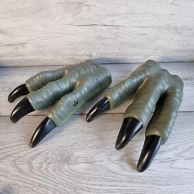 Jurassic World Velociraptor Dinosaur Claws Costume Gloves Green • £13.99