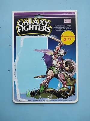 Vintage Galaxy Fighters Card Back Packaging Motu Knock-off Bootleg Copycat  • $27.95