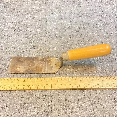 Vintage Concrete Masonry Trowel Narrow Blade Wood Handle • $6