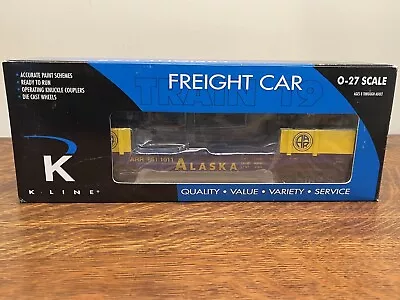 K-Line K661-1011 Alaska O Gauge Flatcar W/ 98 Ford Pickup And Figures~NEW IN BOX • $32