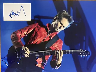 Matt Bellamy  (Muse)   *HAND SIGNED*   16x12 Mounted Display  ~  AUTOGRAPHED • $123.30