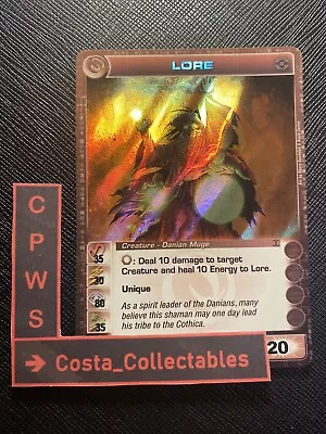 Lore - Max Wisdom - 35/30/80/35/20 - Ripple Foil - Chaotic Card - 1st Ed - Ex/nm • $35