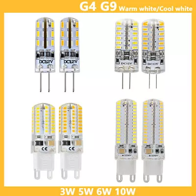 2x G4 G9 LED 3W 5W 6W 10W COB Globes Corn Bulb 3014 SMD Light Lamp 12V/220V/240V • $6.26