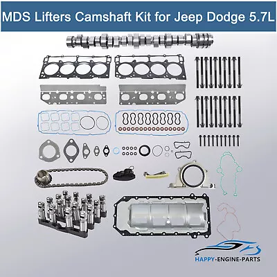 MDS Lifters 53022372AA Cam Kit For Dodge Challenger Chrysler 5.7L V8 Hemi 09-15  • $518