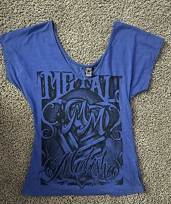 Metal Mulisha Blue Shirt Womens Med SoCal Vintage • $24.90