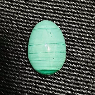 Amazing Green Malachite Egg With Beautiful Markings High Quality 44 Gms - MAL29 • $26