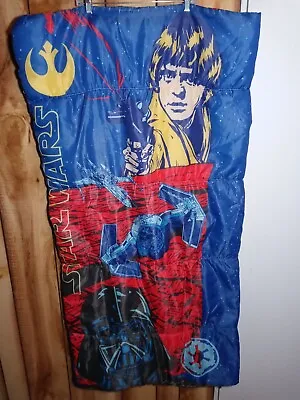 Vintage Star Wars New Hope Sleeping Bag - Excellent Shape!  Luke Skywalker Force • $14.45