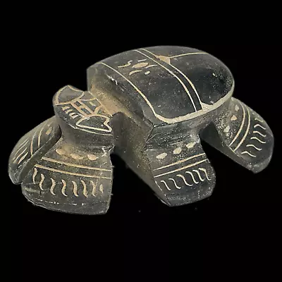 ANCIENT EGYPTIAN HEAVY STONE SCARAB BEETLE 664 - 332bc (37) • $1.22