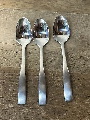 3 Cambridge Stainless Teaspoons Madison Satin Handle Flatware • $10