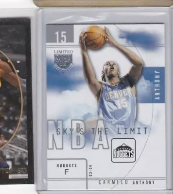 Carmelo Anthony 03-04 Skybox Le-sky's The Limit Insert Rookie Card-grab It Now! • $10