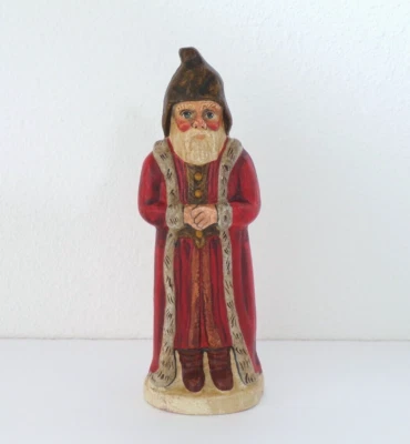 $99.99 • Buy VAILLENCOURT Old World FATHER Christmas Santa 1992 FOLK ART Style Long Coat Cap