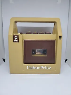 Vintage 1980s Fisher Price Brown 826 Cassette Player Tape Recorder - For Parts • $12.75