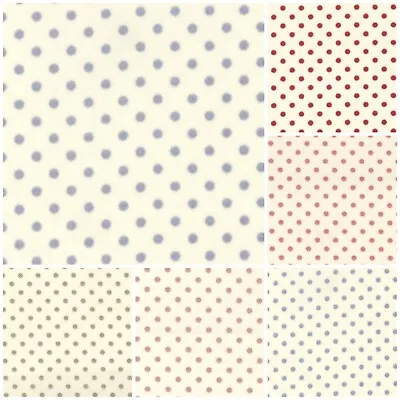 100% Cotton Poplin Craft Fabric By The Metre 3mm Polka Dot Dress Quarter Spot 1 • £4.50