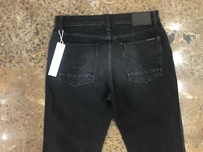 Nwt Hudson Jeans Men's Dixon Easy Straight In Mean Street Black Size 32 • $59.04