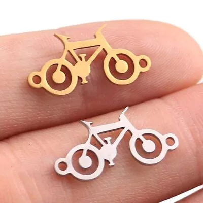 5pc Stainless Steel Charm Necklace For Women Man Classic Bicycle Choker Pendant • $9.79
