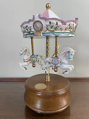 Vintage Carousel Collection 10” Merry Go Round Music Box Tested And Works Great • $24.99