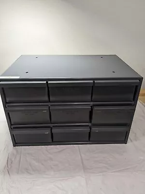 DURHAM 9 Drawer Small Parts Steel Storage Cabinet 004-95 Slightly Damaged • $98
