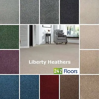 Cheap Carpet Liberty Twist ONLY £6.49/m² FREE DELIVERY Grey Bedroom Lounge Hall • £207.68