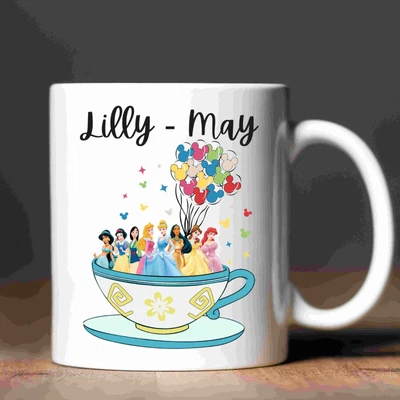 £8.99 • Buy Personalised Princess Mug -  Custom Mug - Gift Idea - Birthday Gifts
