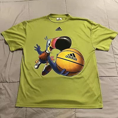 Rare Vintage 90’s Adidas Tuscan Sam Basketball Froot Loops Kellogg’s Shirt Sz XL • $17.99