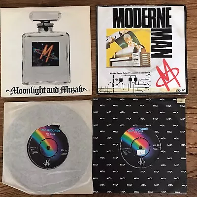 £2.95 • Buy M - X 4 7” Vinyl, Moonlight And Muzak, Moderne Man & Pop Muzik X 2