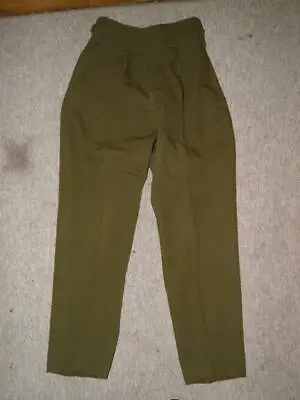 Hepworths Ltd Gents Green Military Officers Dress/Uniform Trousers 30  Waist • $61.88