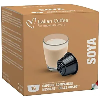 Dolce Gusto ITALIAN COFFEE Soya SOY MILK Pods 1 Box SHIPS FREE • $16.99