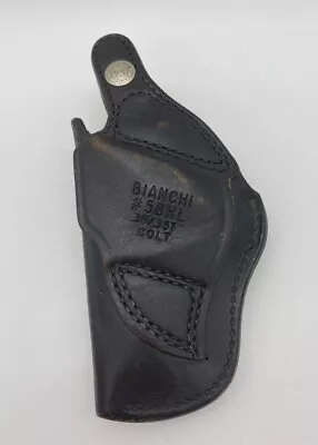 Vintage Bianchi #5BHL Colt 38/357 2 Inch Barrel Leather REVOLVER Holster • $53.99