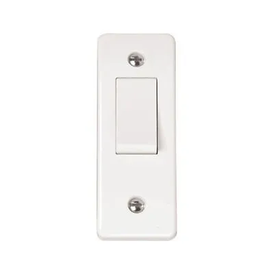 £5.90 • Buy Click CMA171 Mode White Moulded 10AX 1 Gang 2 Way Architrave Switch 