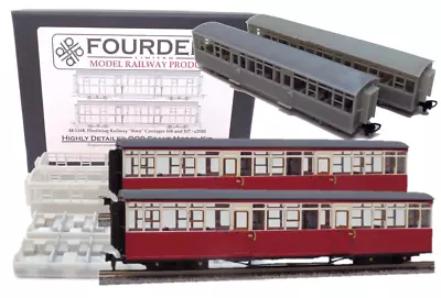 £84.99 • Buy Fourdees Ffestiniog Centenary / Barn Carriages 106 And 107 009 / OO9 Scale Kit