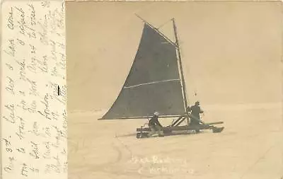 Ohio OH Vermilion Ice Boating 1907 UDB Postcard • $35