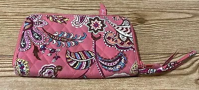 Vera Bradley Hot Pink Call Me Coral Wristlet Wallet • $8.40