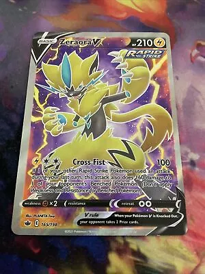 Zeraora V 165/198 Full Art Ultra Rare Holo Chilling Reign - Pokemon TCG • $14.99